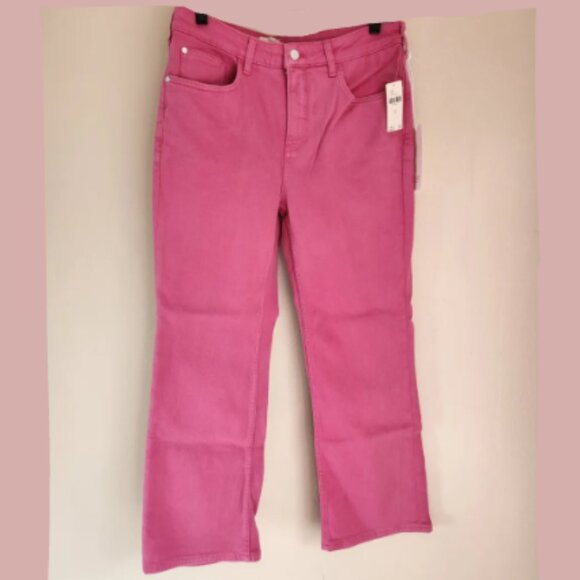 Brand New Pilcro The Yaya Mid-Rise Crop Glare Jeans - Picture 9 of 16
